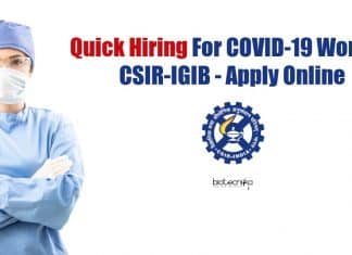 CSIR-IGIB Recruitment 2021