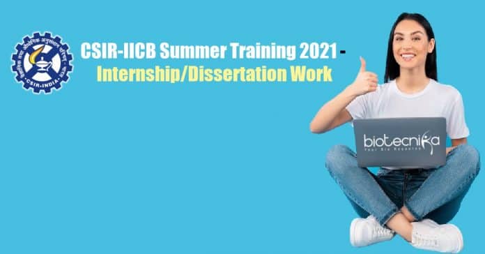 CSIR-IICB Summer Training 2021