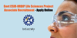 CSIR-URDIP Life Sciences Project