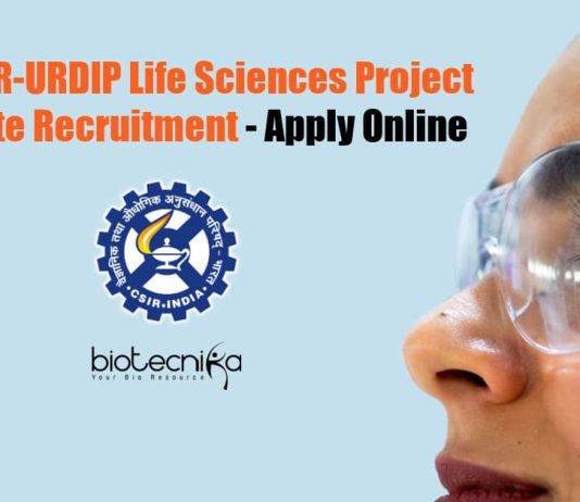 CSIR-URDIP Life Sciences Project