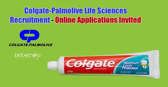 Colgate-Palmolive Life Sciences Recruitment