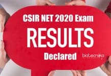 CSIR NET 2020 Results