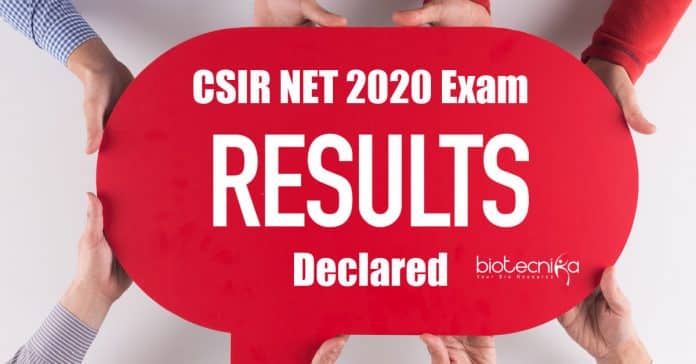 CSIR NET 2020 Results