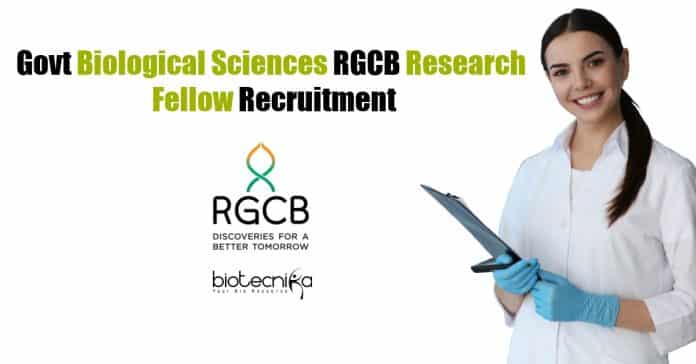 Govt Biological Sciences RGCB