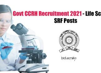 Govt CCRH Recruitment 2021