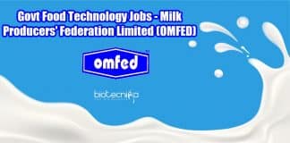 Govt Food Technology Jobs