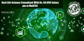 Govt Life Science Consultant