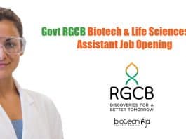Govt RGCB Biotech &