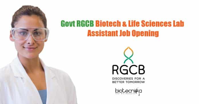 Govt RGCB Biotech &