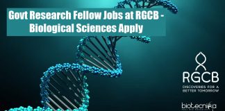 Govt Research Fellow Jobs