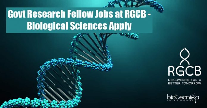 Govt Research Fellow Jobs