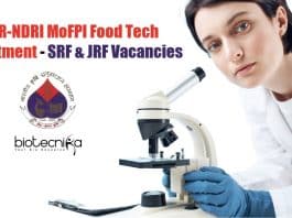 ICAR-NDRI Food Tech Recruitment