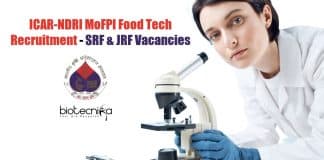 ICAR-NDRI Food Tech Recruitment