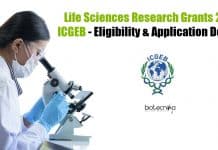 Life Sciences Research Grants 2021 ICGEB – Eligibility & Application Details ICGEB Research Grants 2021