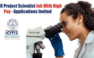 ICMR Project Scientist Job With Rs. 51,000 Pay – Applications Invited ICMR Project Scientist Job