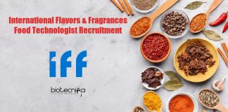 IFF Food Technology Vacancies