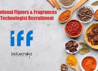 IFF Food Technology Vacancies