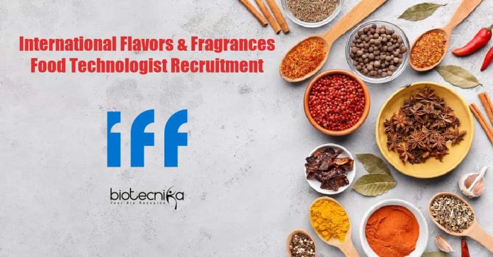 IFF Food Technology Vacancies