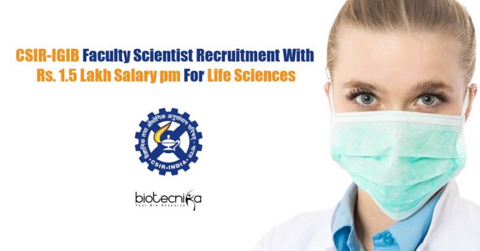 IGIB Faculty Scientist Jobs