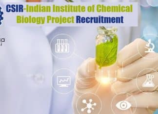 CSIR-Indian Institute of Chemical Biology Project Recruitment IICB Botany SRF Job