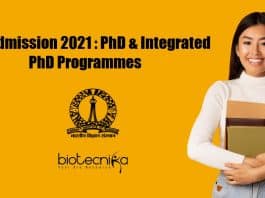 IISc Admission 2021