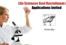 Life Sciences Govt Recruitment at ZSI – Applications Invited MSc Life Science JRF