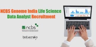 NCBS Data Analyst Job