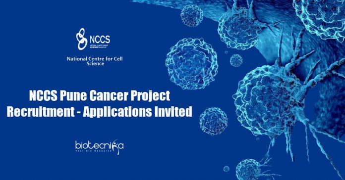 NCCS Pune Research Vacancies