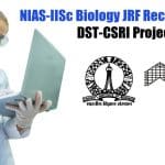 NIAS JRF Recruitment