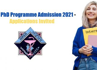 NIPER PhD Admission 2021