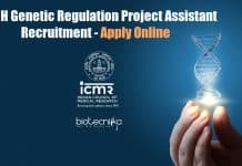 NIRRH Genetic Regulation Project Assistant Recruitment – Apply Online NIRRH Genetic Regulation