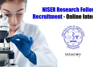 NISER Research Fellow Recruitment