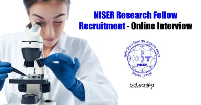 NISER Research Fellow Recruitment