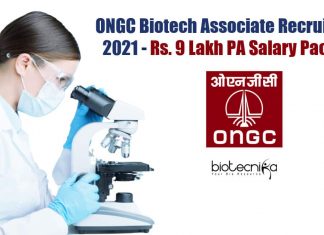 ONGC Biotech Jobs 2021