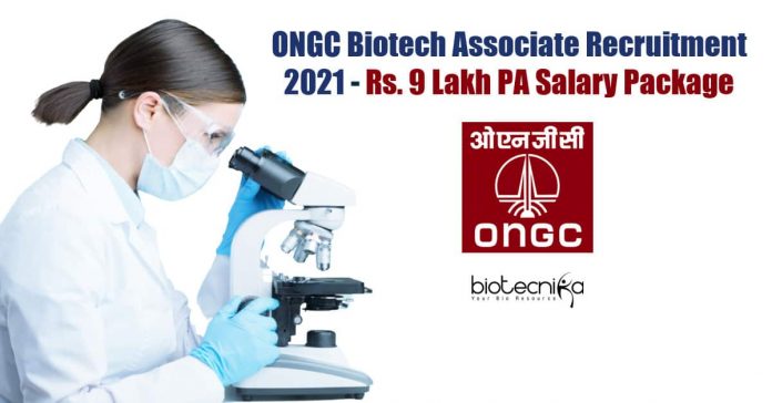 ONGC Biotech Jobs 2021