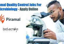 Piramal Quality Control Jobs For Microbiology – Apply Online Piramal Quality Control Jobs