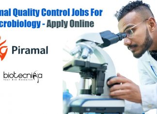 Piramal Quality Control Jobs