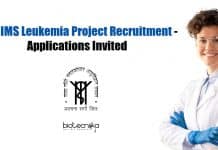 SGPGIMS Leukemia Project Recruitment – Applications Invited SGPGIMS Life Science Project