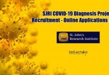 SJRI COVID-19 Diagnosis Project Recruitment – Online Applications Invited SJRI Microbiology Project Recruitment
