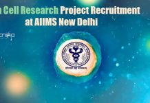 Stem Cell Research Project Recruitment at AIIMS New Delhi Stem Cell Research Project