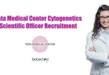 Tata Medical Center Cytogenetics Scientific Officer Recruitment TMC Cytogenetics Jobs