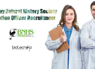 Bombay Natural History Society Education Officer Recruitment BNHS Job