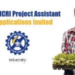CSIR-CSMCRI Project Assistant Job