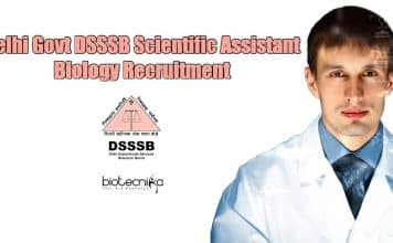 Delhi Govt DSSSB Scientific Assistant Biology Recruitment DSSSB Jobs