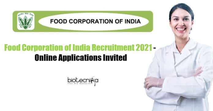 FCI Recruitment 2021