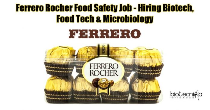 Ferrero Rocher India Job