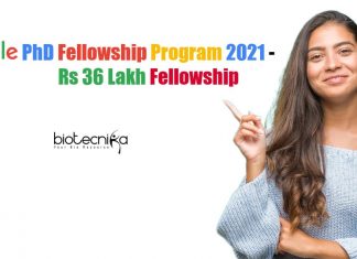 Google PhD Fellowship Program 2021 – Rs 36 Lakh Fellowship Google PhD Fellowship