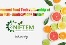 Government Food Tech Fellowship at NIFTEM – Applications Invited Government Food Tech Fellowship