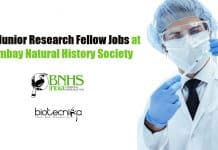 Govt Junior Research Fellow Jobs at Bombay Natural History Society Govt Junior Research Fellow
