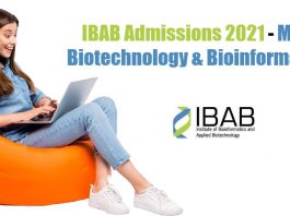 IBAB Admissions 2021